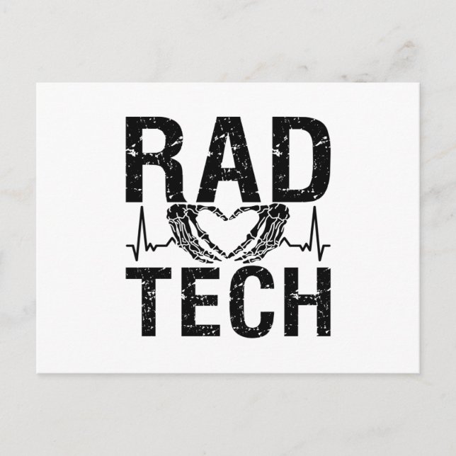 Rad Tech Medicine Technologist Xray Radiology Tech Postcard (Front)