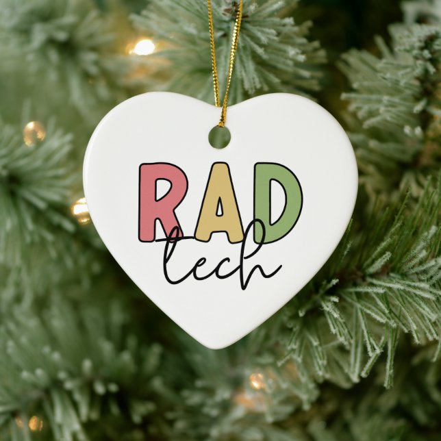 Rad Tech Radiologic Technologist Radiology Ceramic Tree Decoration (Tree)