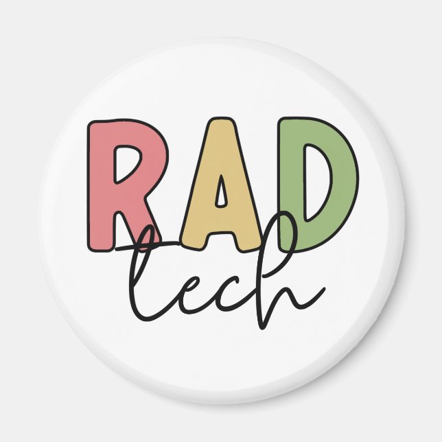 Rad Tech Radiologic Technologist Radiology Magnet (Front)