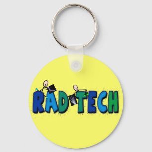 Rad Tech With Stick People and Xrays Design Key Ring