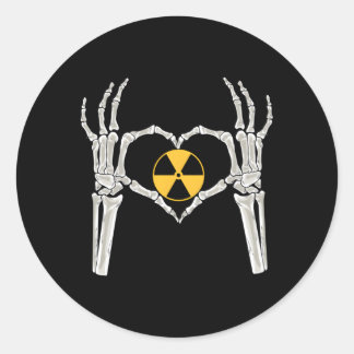 Rad Tech X Ray Skeleton Radiology Student Technica Classic Round Sticker