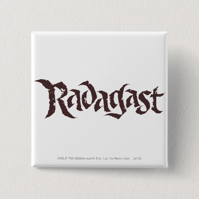 RADAGAST™ Name Solid 15 Cm Square Badge (Front)