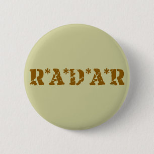 Radar 6 Cm Round Badge