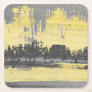Radar II Square Paper Coaster