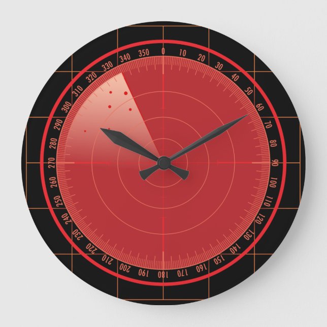 Radar Searching Round Large Clock (Front)