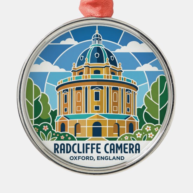 Radcliffe Camera England Metal Tree Decoration (Front)