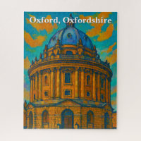 Radcliffe Camera in Oxford Gouache Painting