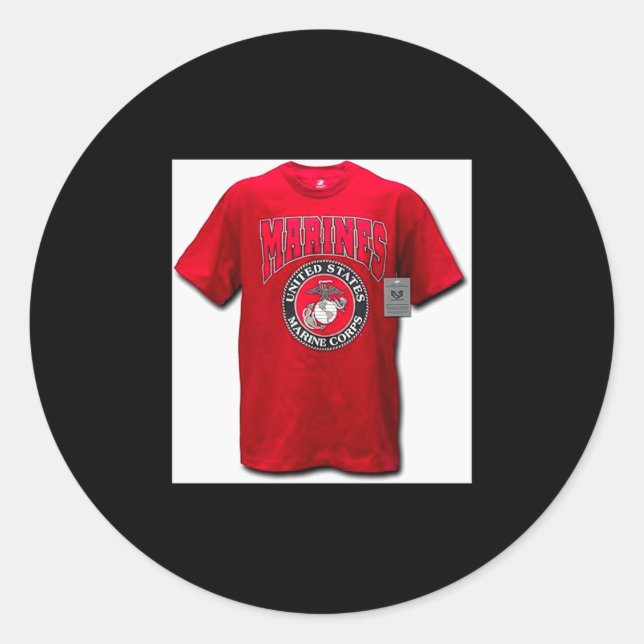 Raddominance Clic Military Tee  Classic Round Sticker (Front)