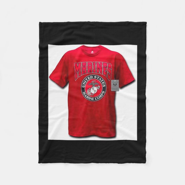 Raddominance Clic Military Tee  Fleece Blanket (Front)