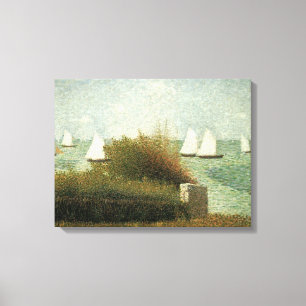 Rade de Grandcamp by Georges Seurat, Vintage Art Canvas Print