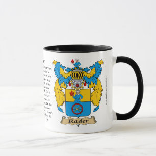 Rader Family Coat of Arms Mug