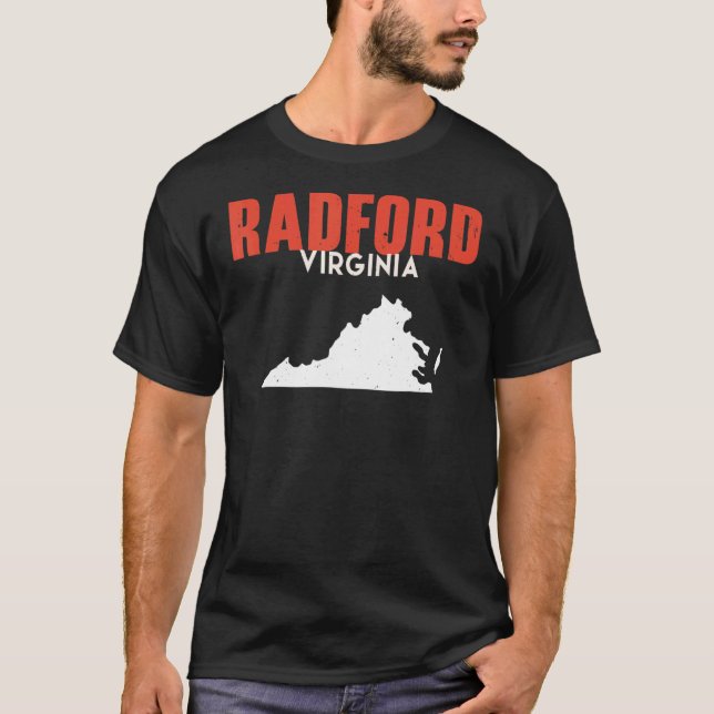 Radford Virginia USA State America Travel Virginia T-Shirt (Front)