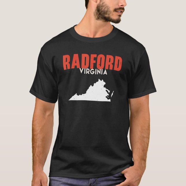 Radford Virginia USA State America Travel Virginia T-Shirt (Front)