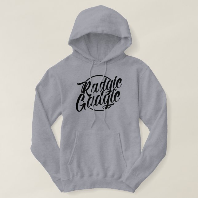 Radgie Gadgie Newcastle Geordie Dialect Hoodie (Design Front)