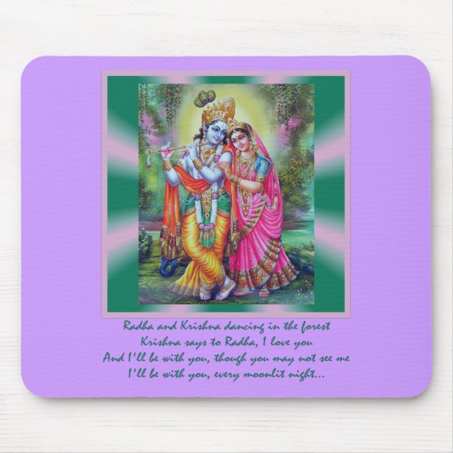 Radha and Krishna Mousepad (Front)