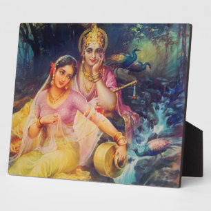 Radha and Krishna plaque