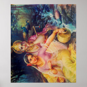 Radha and Krishna poster