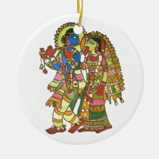 Radha Krishna Ceramic Tree Decoration