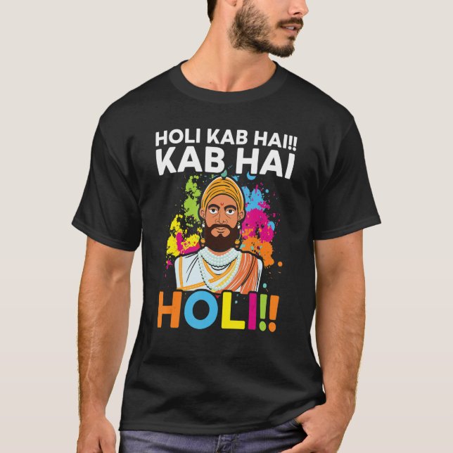 Radha Krishna Hinduism Hindu Buddhist Holi Festiva T-Shirt (Front)