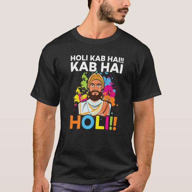 Radha Krishna Hinduism Hindu Buddhist Holi Festiva T-Shirt (Front)