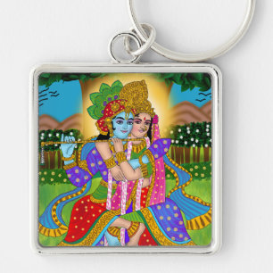 Radha Krishna Keychain