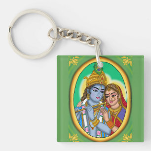 Radha Krishna Keychain