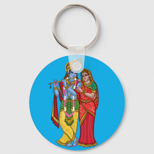 Radha Krishna Keychain (Front)