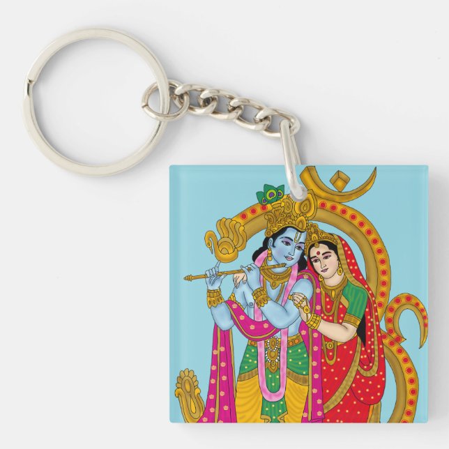 Radha Krishna Keyring (Front)