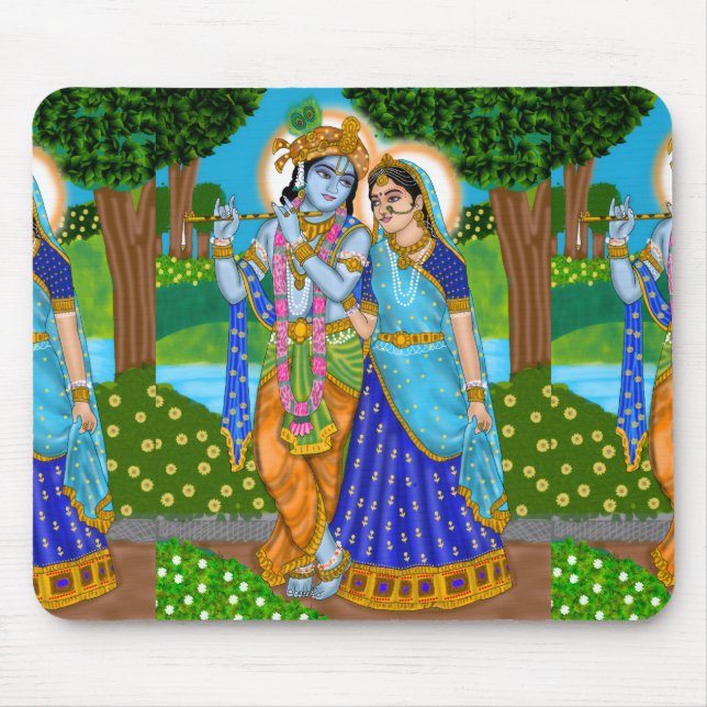 Radha Krishna Mouse Pad (Front)
