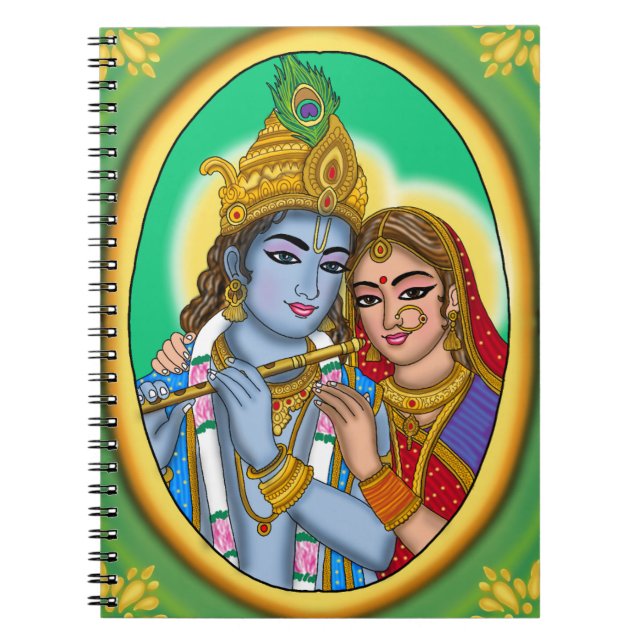 Radha Krishna Stationery Notebook (Front)
