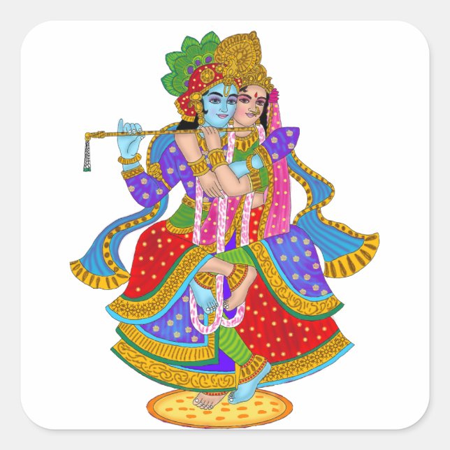 Radha Krishna Sticker (Front)