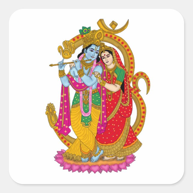 Radha Krishna Sticker (Front)