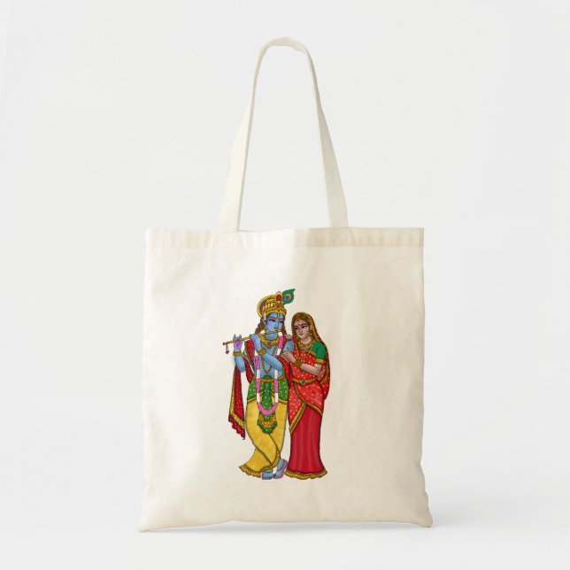 Radha Krishna Tote Bag (Front)