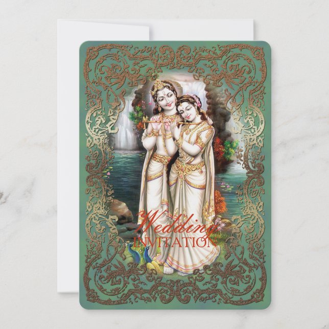 Radha Krishna Wedding Collection - Invitation Card (Front)