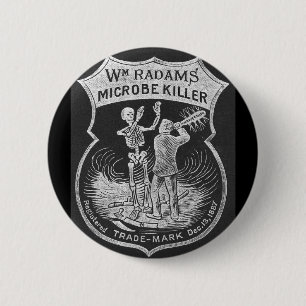 Radham's Microbe Killer 6 Cm Round Badge