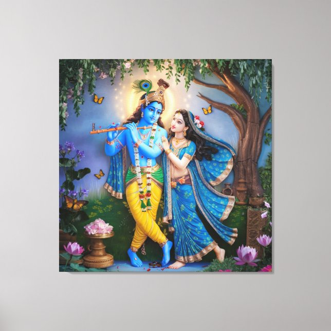 RadheKrishn Canvas Print (Front)