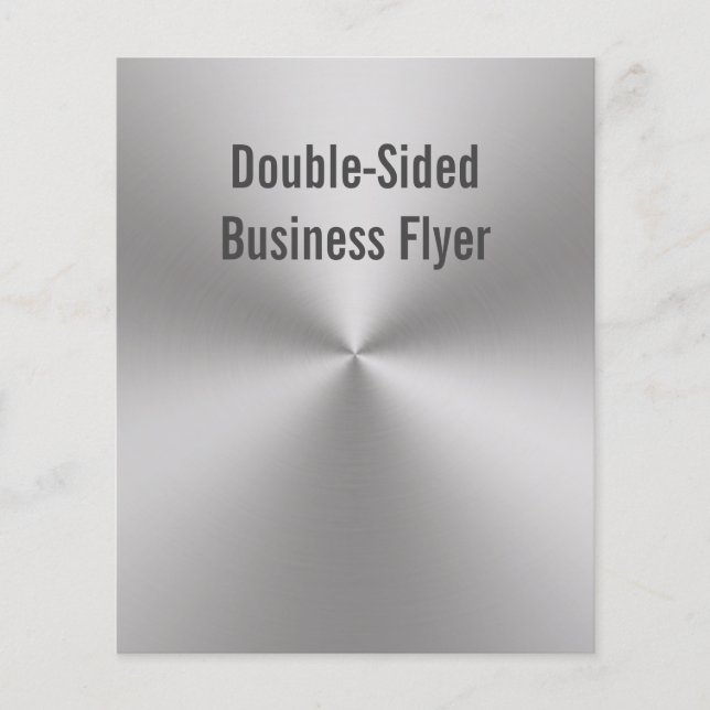 Radial Brushed Metal Look Double Sided Flyer (Front)