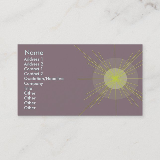 Radial - Business Card (Front)