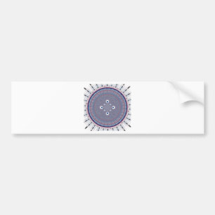 Radial Design Art Print Bumper Sticker