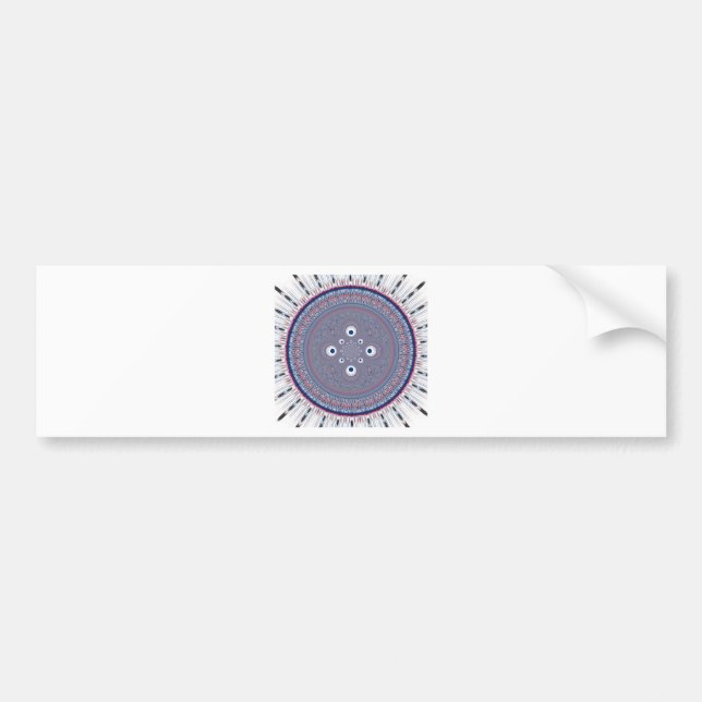 Radial Design Art Print Bumper Sticker (Front)