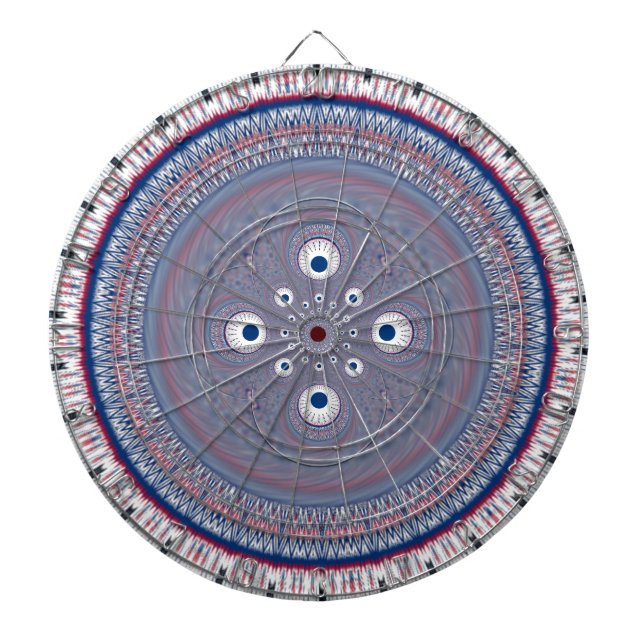 Radial Design Art Print Dartboard (Front)