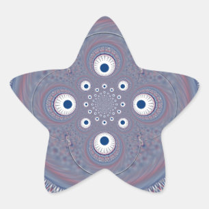 Radial Design Art Print Star Sticker