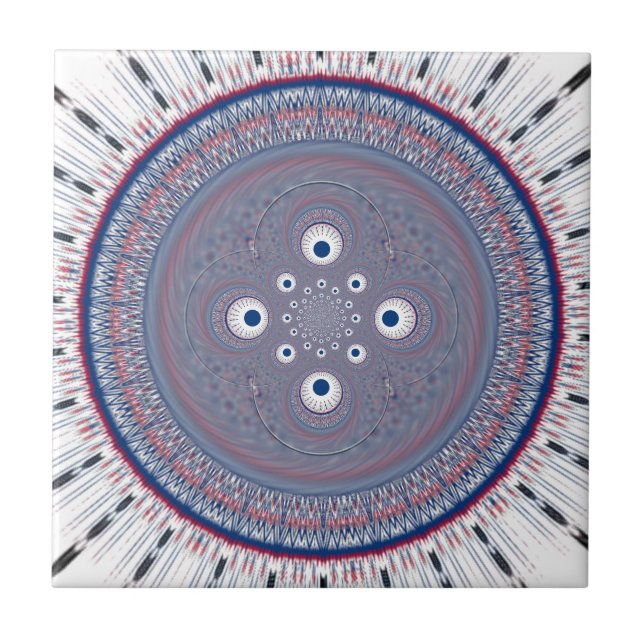 Radial Design Art Print Tile (Front)