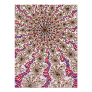 Radial Mandelbrot Fractal Poster