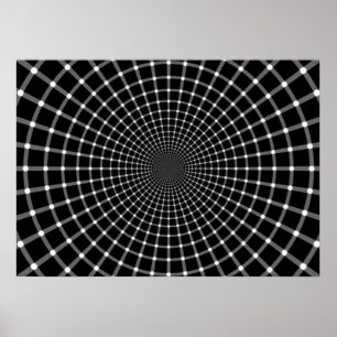 Radial Optical Illusion Poster
