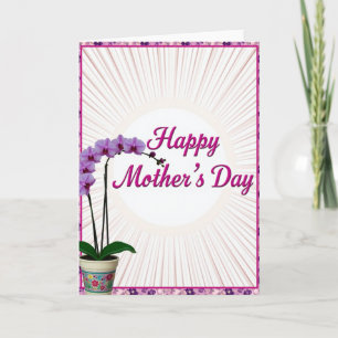 Radial Peach Celebration Card