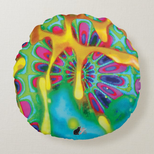 Radial Rapture Round Cushion (Front)