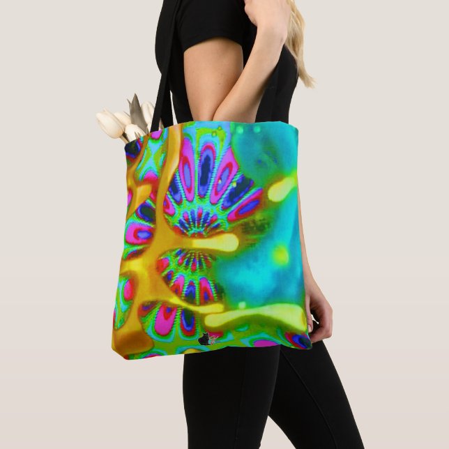 Radial Rapture Tote Bag (Close Up)