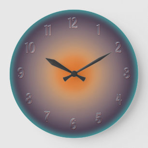 Radial Sunset with Illuminated Effect Wall Clock