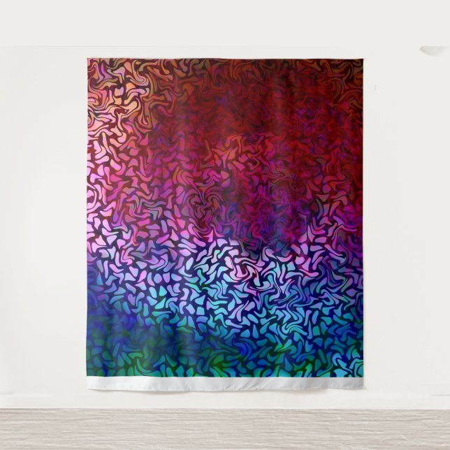 Radial Swirl Pattern Multi - Tapestry (Front)